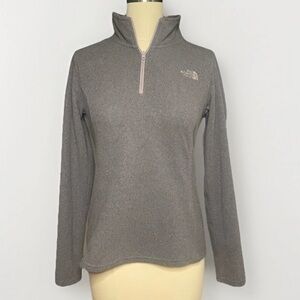 The North Face Women’s Gray Quarter-Zip Fleece Pullover